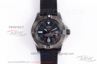 Perfect Replica GB Factory Breitling Avenger II Seawolf Boelcke Gray Steel Case Black Nylon Strap 45mm Watch